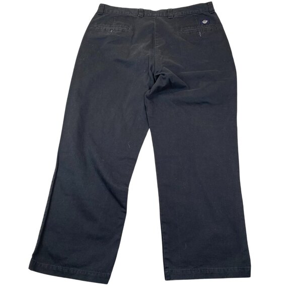 Dockers Mens Khakis 36x32 Black Pants 100% Cotton Casual Trousers Straight Leg - Picture 2 of 15